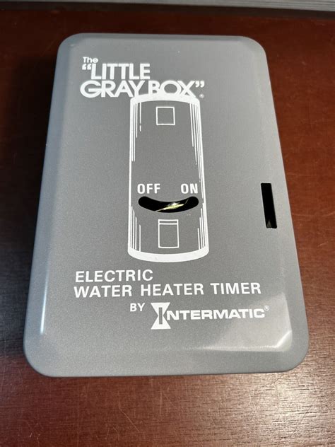 little gray box electric water heater timer|little gray box timer instructions.